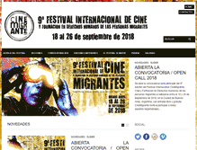 Tablet Screenshot of cinemigrante.org